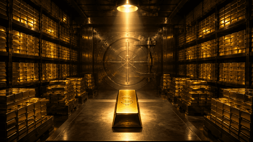 Fort Knox gold reserves America 70 percent world gold 1944 Bretton Woods